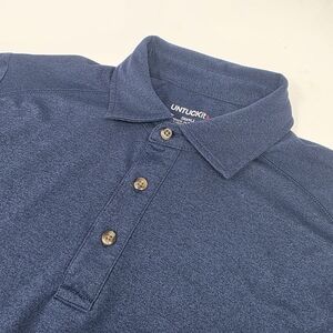 UNTUCKit Navy Blue Short Sleeve Polo Shirt Men's Small S